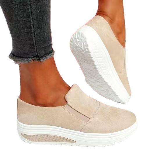 Zapatos de mujer cómodos casuales de punta redonda