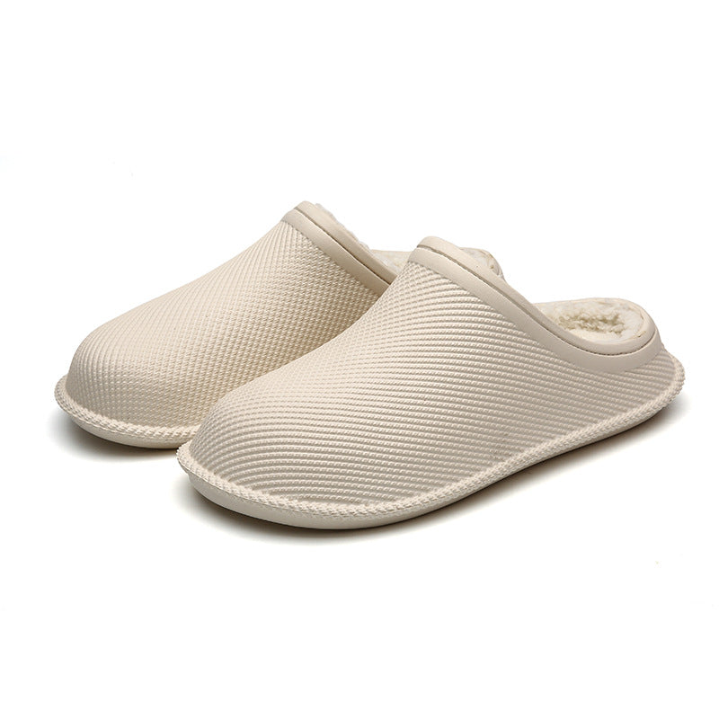 Pantuflas Impermeables Y Antideslizantes De Algodón De Fondo Suave Para Personas Mayores