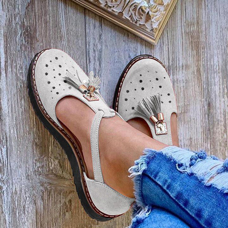 Sandalias Cómodas Con Borlas Para Mujer