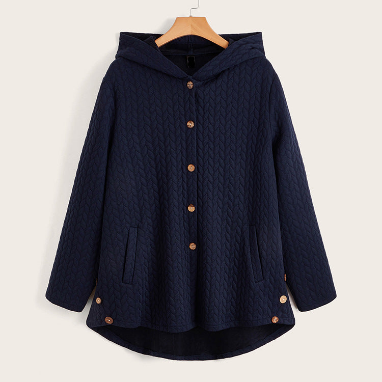 Es Una Chaqueta Retro De Primavera Y Otoño De Temperamento De Cáñamo Grueso De Algodón De Cáñamo Grueso Suelta De Longitud Media Amplia Y Suelta