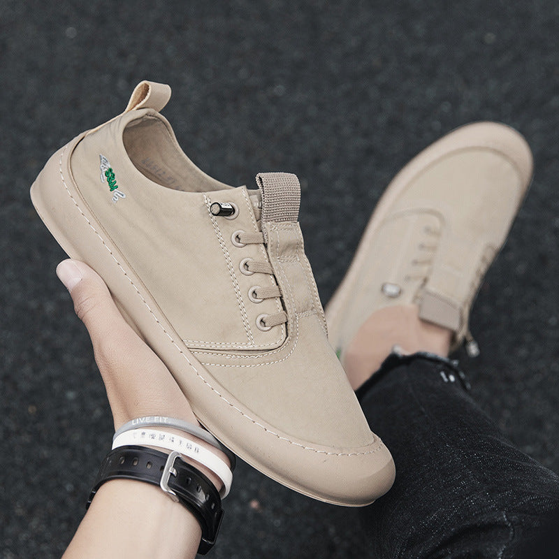 [M-Zapato] Zapatos De Lona De Seda De Hielo Respirables