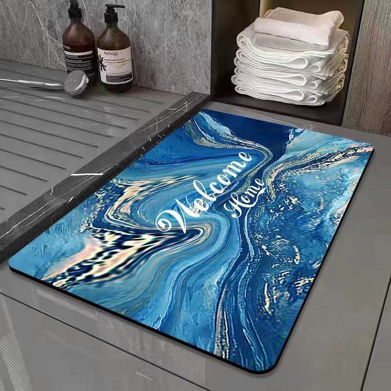 Nuevo Estilo Alfombra De Barro De Diatomeas Inodoro Baño Cocina Puerta Estera De La Puerta Estera Absorbente De Secado Rápido