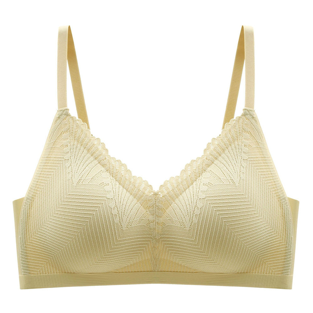 [W-Ropa Interior] Ropa Interior Push Up De Encaje Sin Costuras De Látex