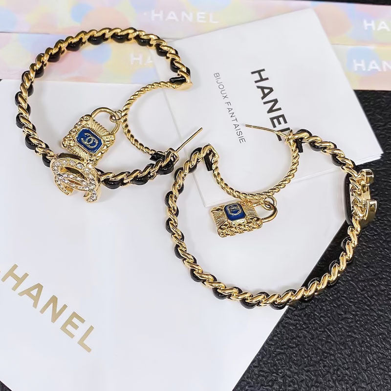 Pendientes Doble C 2021 Nuevo Estilo De Moda Pendientes Fragantes Pendientes 925 Aguja De Plata Fragante Granny Pendientes Mujer