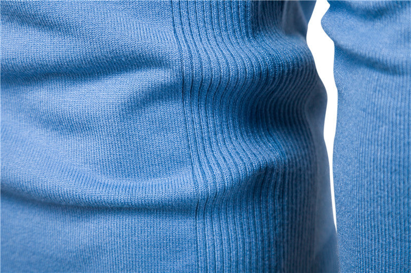 El Suéter Superior De Los Hombres Del Suéter De Los Hombres Delgados De La Calidad Del Cuello Redondo Grueso