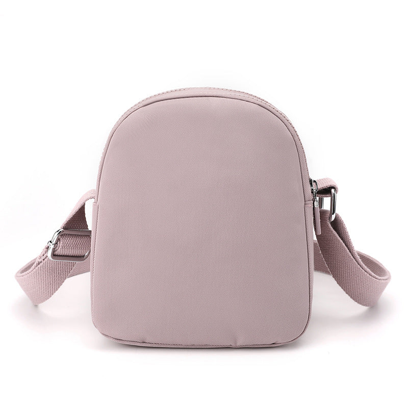 [W-Bolso] Bolsa De Mensajero Informal, Bolsa De Tela De Nailon Impermeable Ligera, Nuevo Conector Para Auriculares