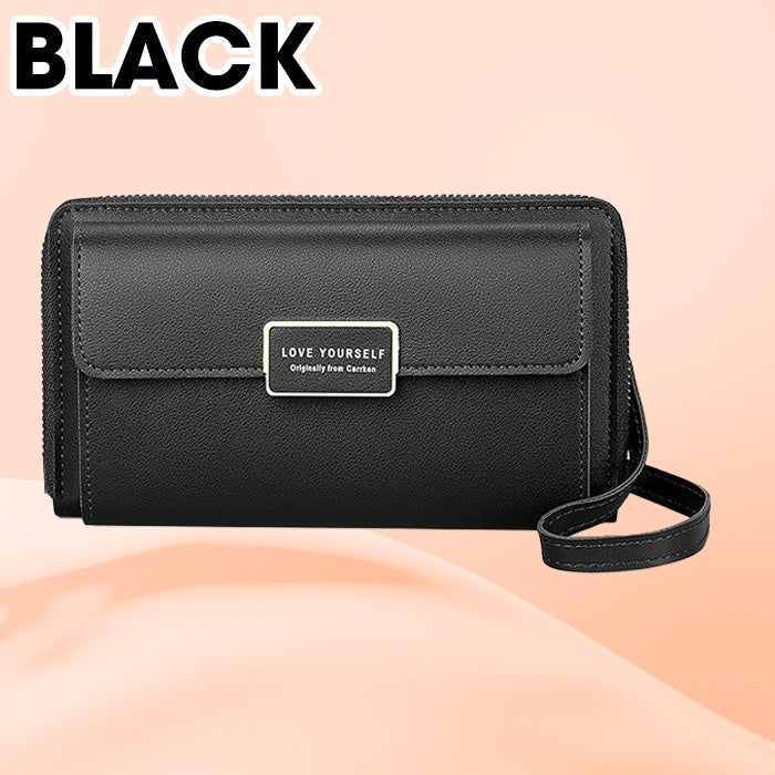 Cartera Anti Del Teléfono Del Bolsillo Del Bolso Del Teléfono De Crossbody Del Robo De La Capacidad Grande Del RFID