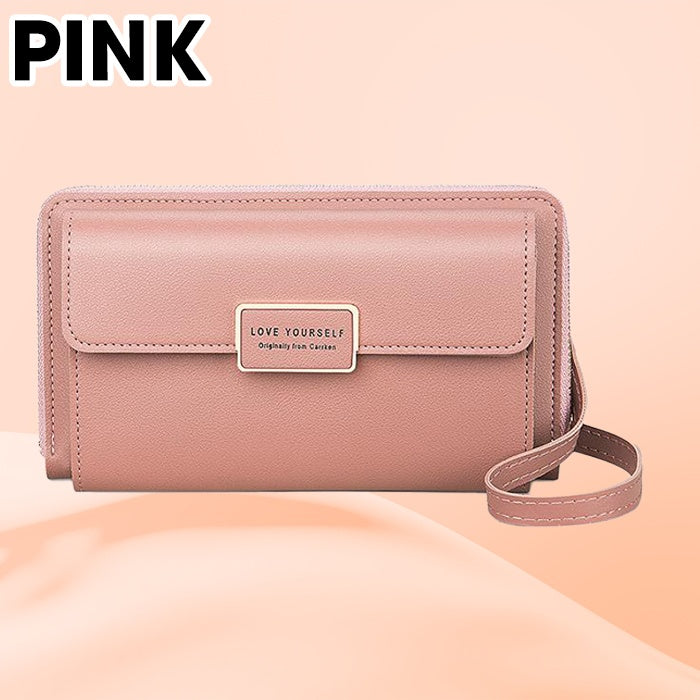 Cartera Anti Del Teléfono Del Bolsillo Del Bolso Del Teléfono De Crossbody Del Robo De La Capacidad Grande Del RFID