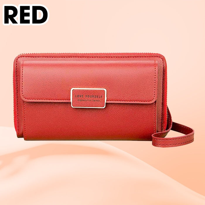 Cartera Anti Del Teléfono Del Bolsillo Del Bolso Del Teléfono De Crossbody Del Robo De La Capacidad Grande Del RFID