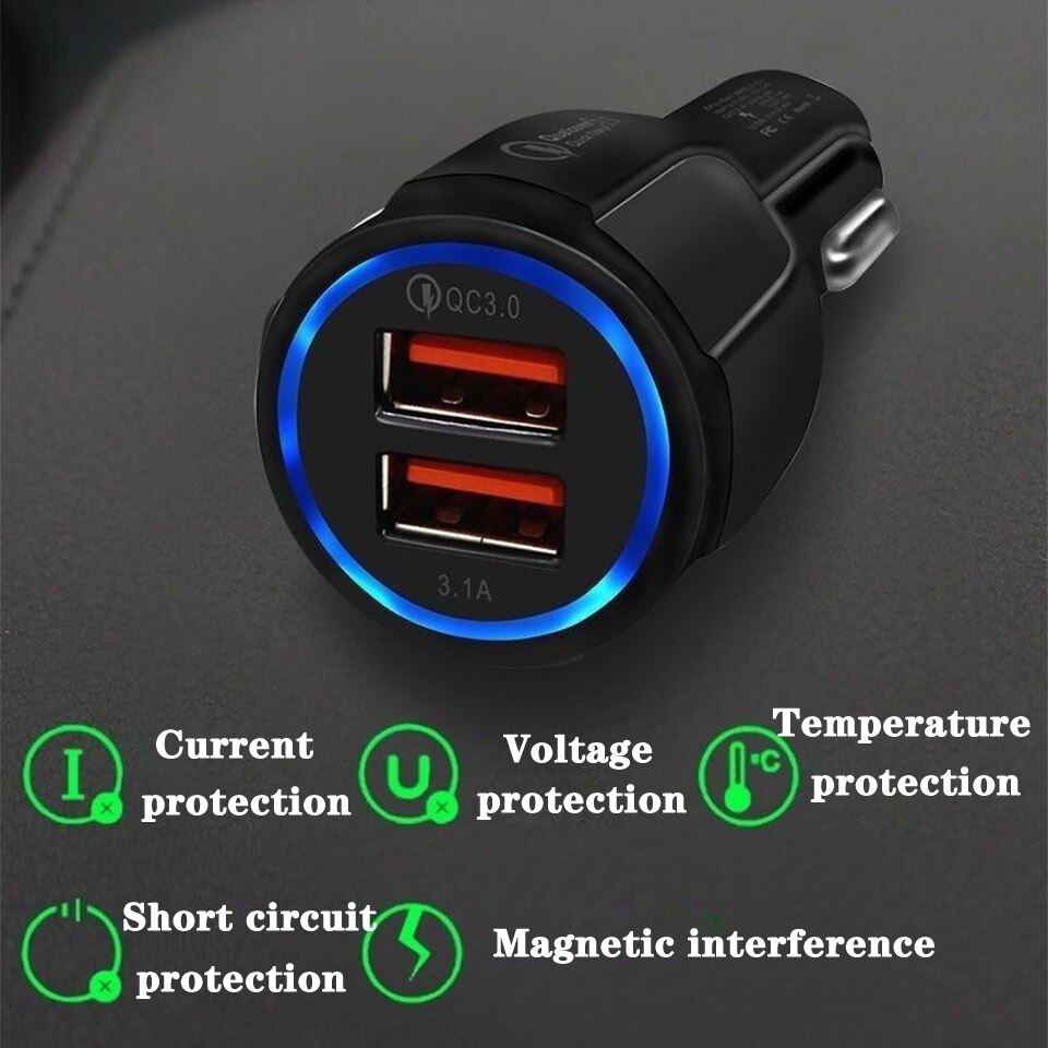 Car phone charger  quick charge 3.0