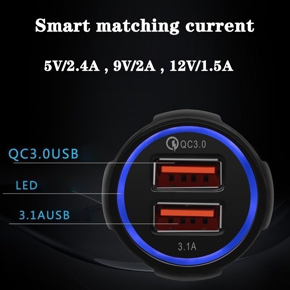 Car phone charger  quick charge 3.0