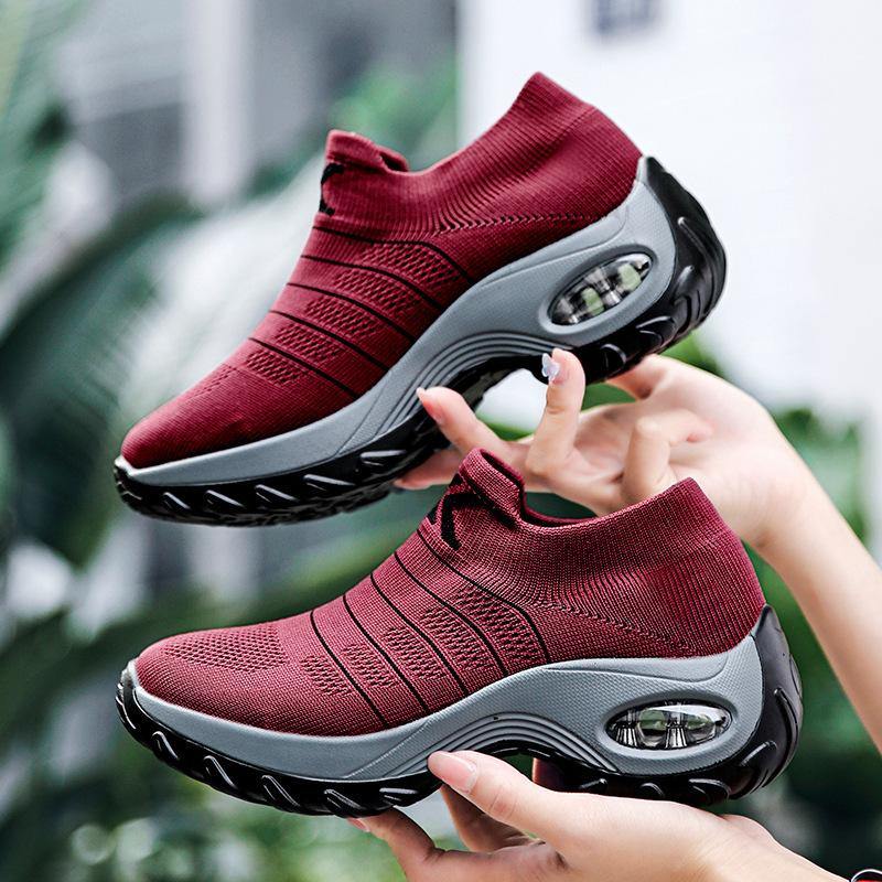 Zapatos deportivos casuales acolchada de punto transpirable - MXbueno