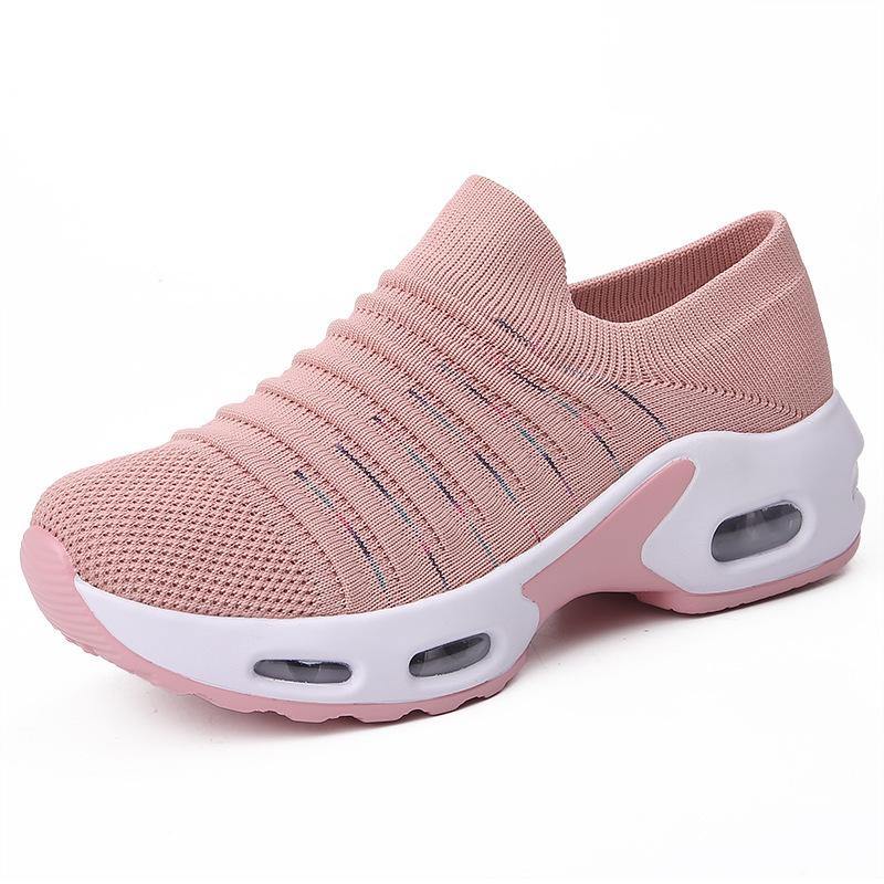 Mujer Letra Patrón Zapatillas de deporte casuales deportivas de tela transpirables - MXbueno