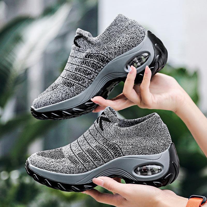 Zapatos deportivos casuales acolchada de punto transpirable - MXbueno