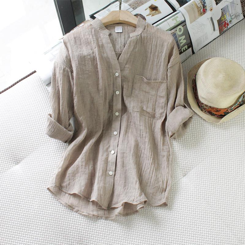 ¡VENTA! Camisa de lino natural