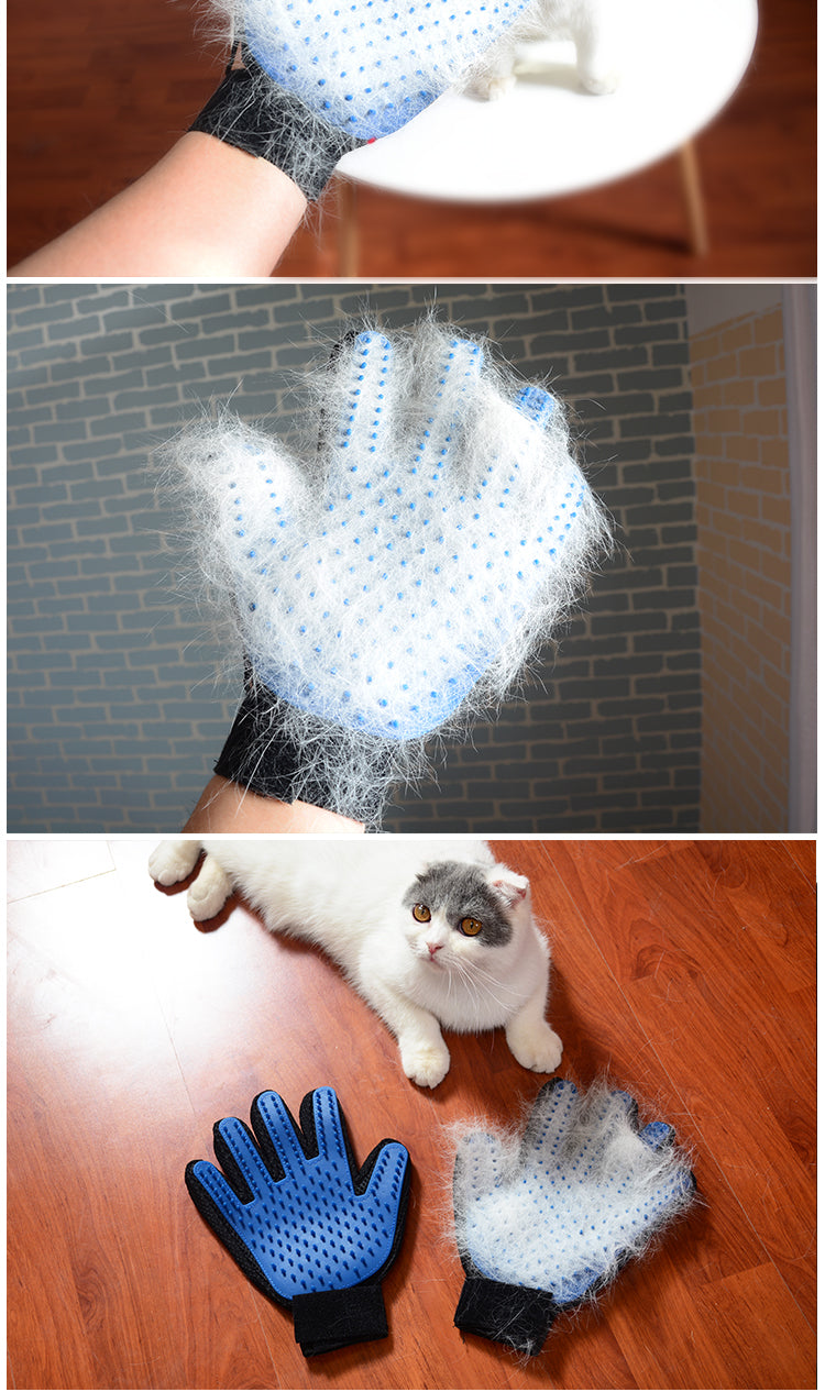 Guante Removedor de Pelo para tu gatito y perrito