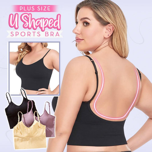 Sujetador Deportivo En Forma De U De Talla Grande