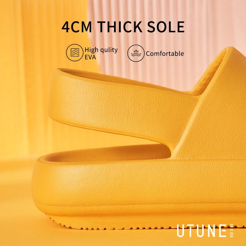 Sandalias antideslizantes de suela gruesa suave de verano para mujer