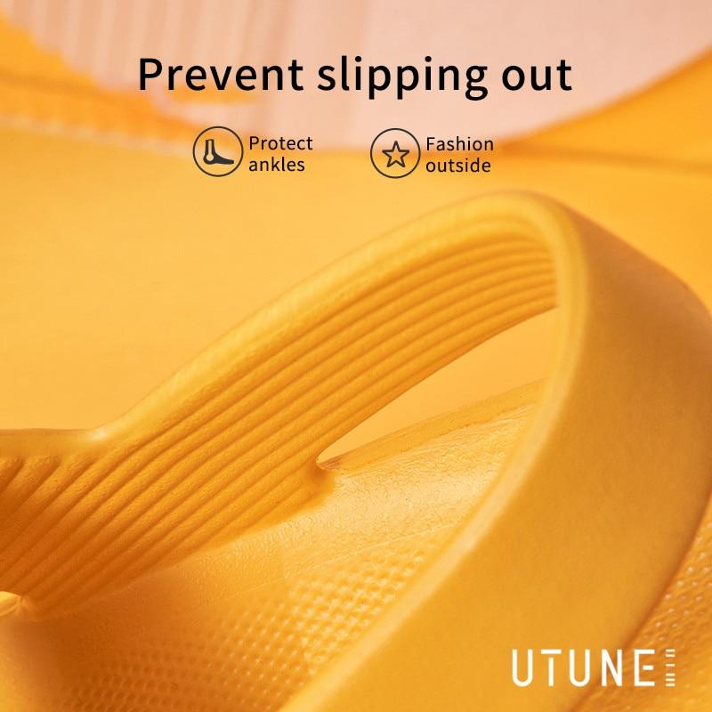 Sandalias antideslizantes de suela gruesa suave de verano para mujer