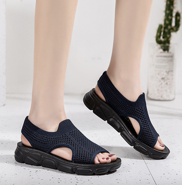 Nuevas sandalias de malla tejida para mujer - MXbueno