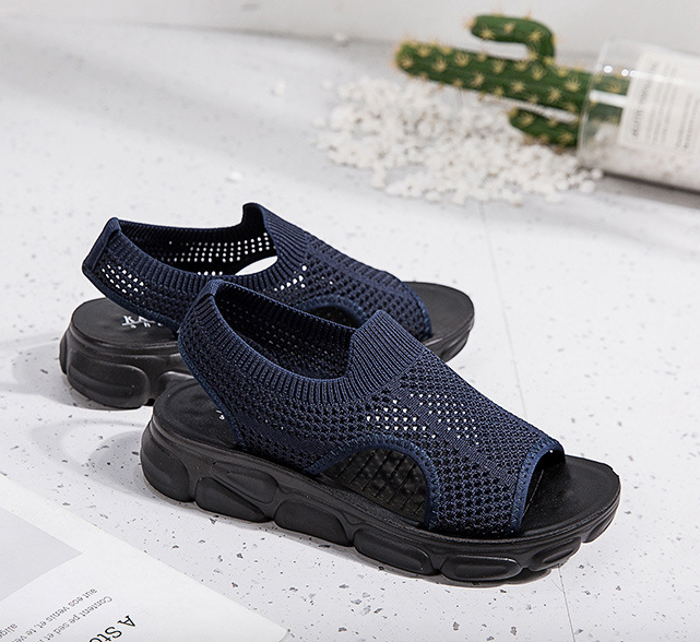 Nuevas sandalias de malla tejida para mujer - MXbueno