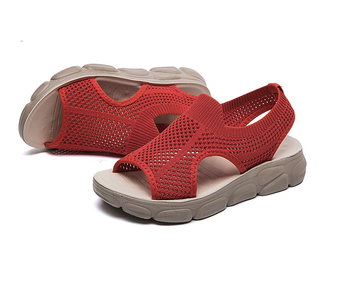 Nuevas sandalias de malla tejida para mujer - MXbueno