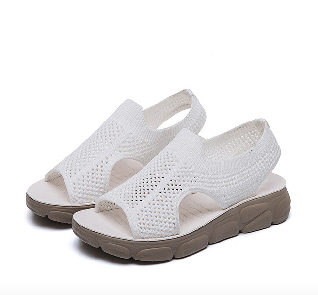 Nuevas sandalias de malla tejida para mujer - MXbueno