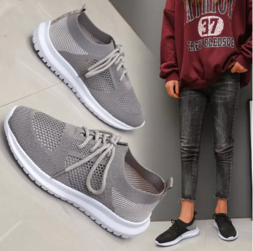 Primavera Otoño Zapatos Casuales Para Mujer Zapatillas De Ballet De Tenis De Malla De Aire Transpirables Planas Para Mujer