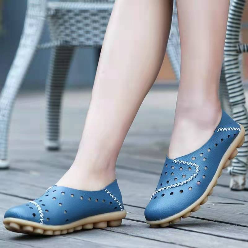 Mocasines De Piel Auténtica Transpirable