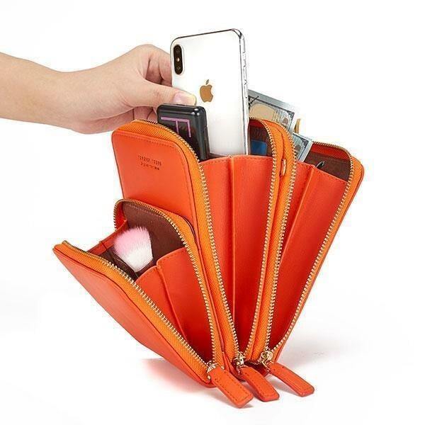 BOLSO DE MANO DE CUERO PU PARA MUJER BOLSO DE TARJETA BOLSO DE TELÉFONO BOLSO BANDOLERA - MXbueno