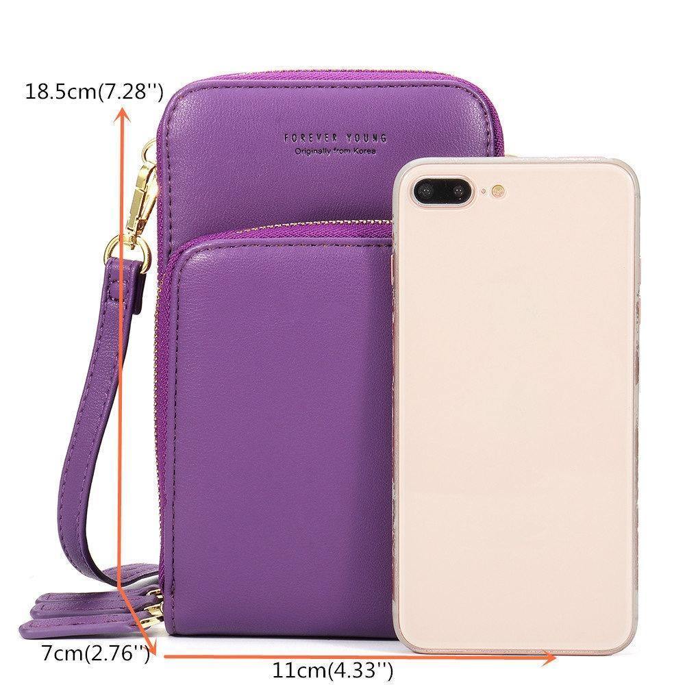 BOLSO DE MANO DE CUERO PU PARA MUJER BOLSO DE TARJETA BOLSO DE TELÉFONO BOLSO BANDOLERA - MXbueno