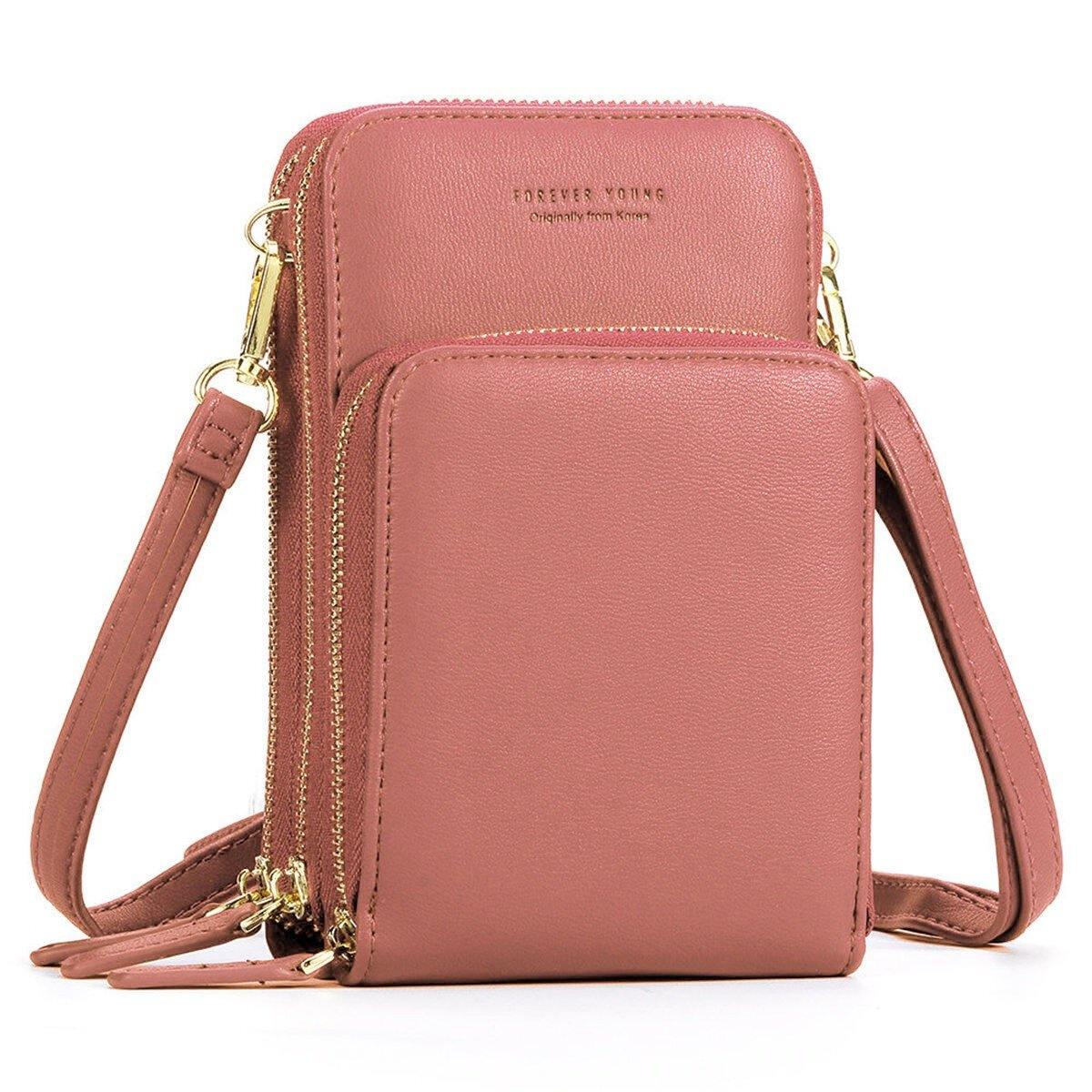 BOLSO DE MANO DE CUERO PU PARA MUJER BOLSO DE TARJETA BOLSO DE TELÉFONO BOLSO BANDOLERA - MXbueno