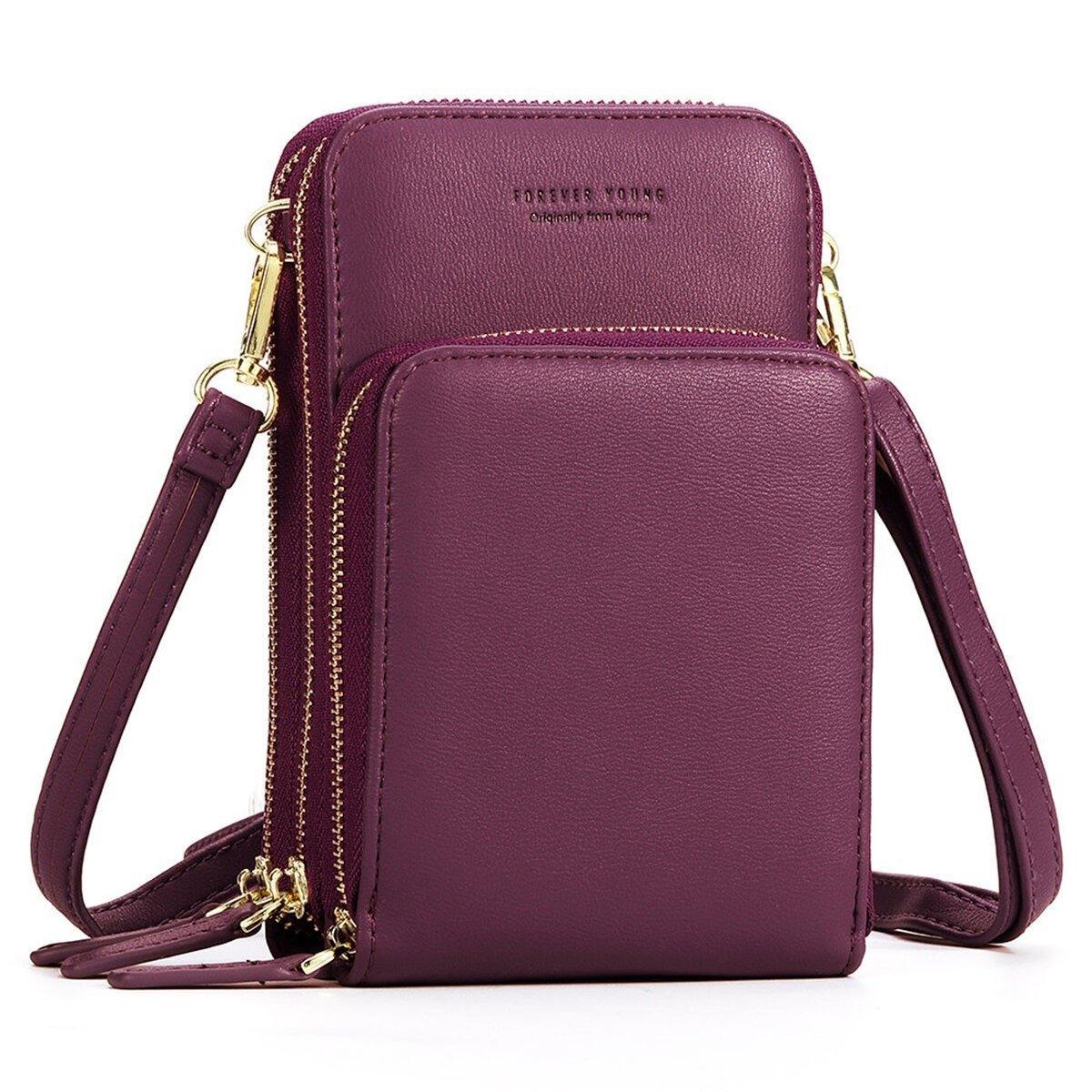 BOLSO DE MANO DE CUERO PU PARA MUJER BOLSO DE TARJETA BOLSO DE TELÉFONO BOLSO BANDOLERA - MXbueno