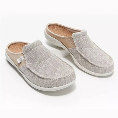 [W-Zapato] Pantuflas Planas Con Punta Redonda Y Comodidad Casual