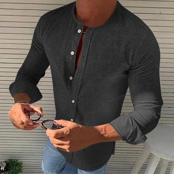 Camisas de manga larga para hombre de moda - MXbueno