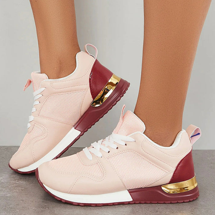 Casal Lace Up Snakers Arch Support Walking Shoes