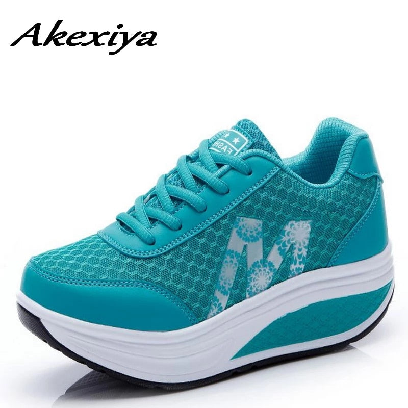 Zapatillas Deportivas De Mujer 2022 Con Aumento De Altura De Red Transpirable, Zapatillas Deportivas Suaves Para Mujer, Zapatillas Deportivas Para Correr