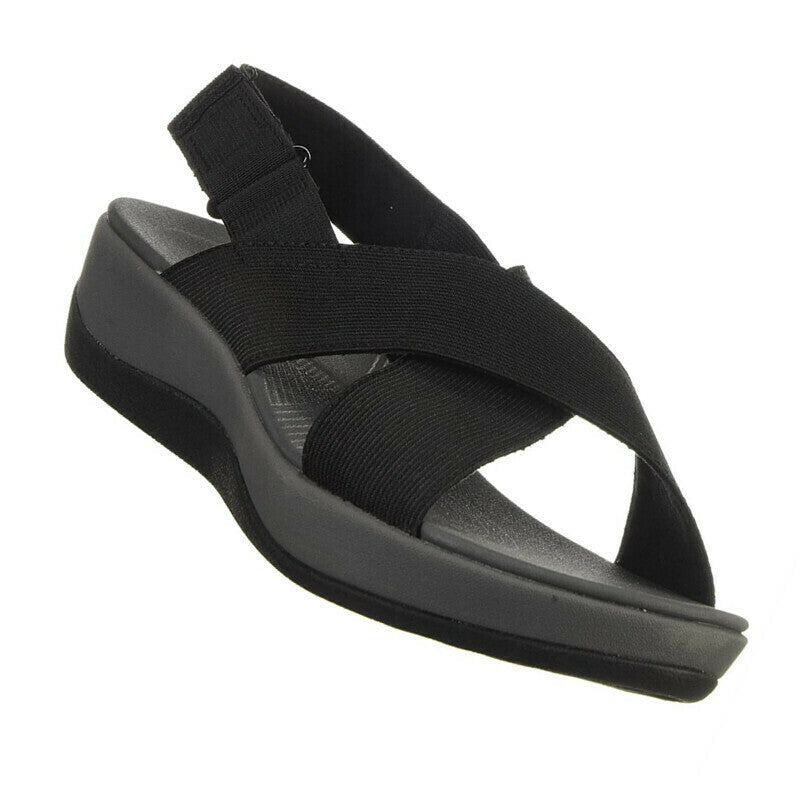 Nuevas sandalias de deslizamiento cruzadas para mujer