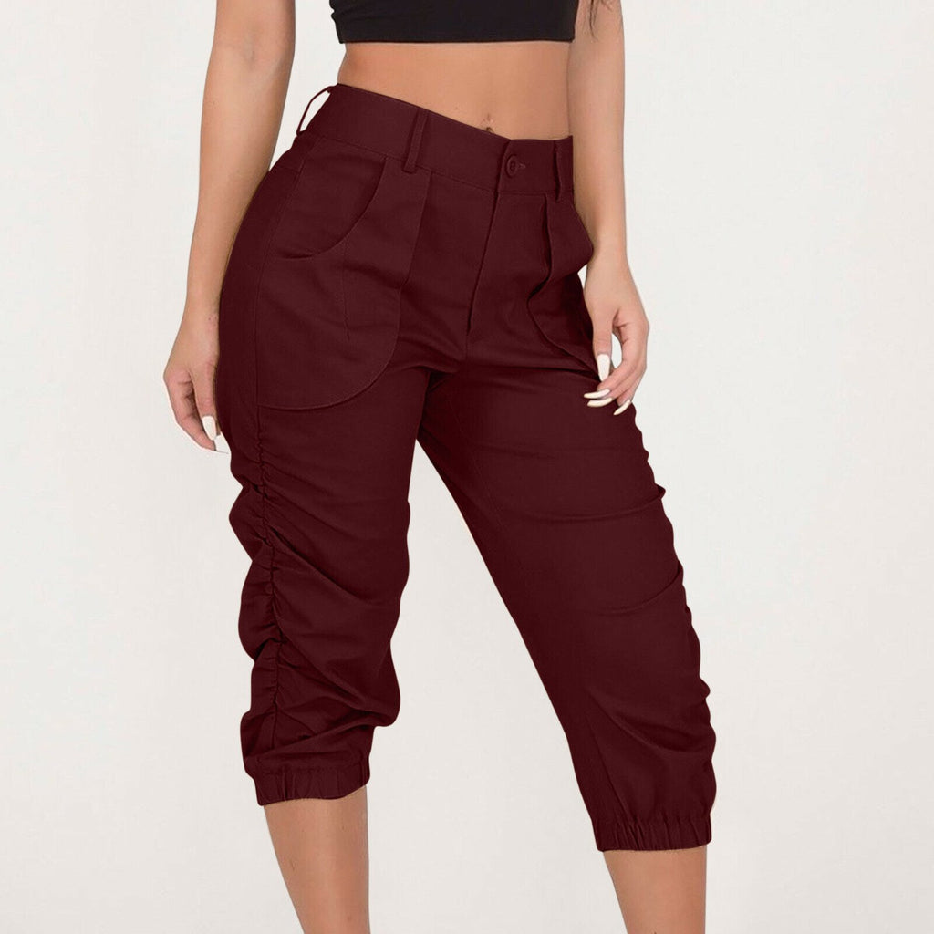 Pantalón Cropped Casual De Verano Para Mujer