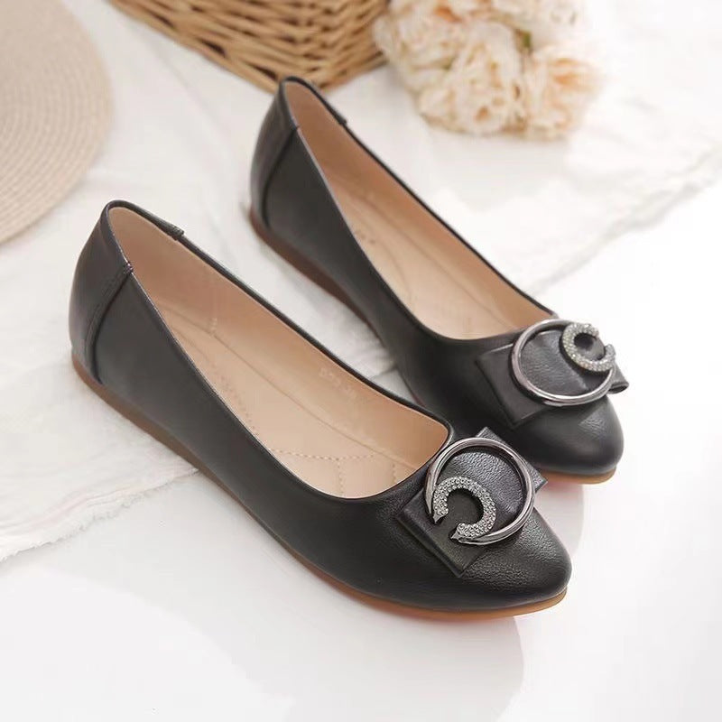 [W-Zapato] 2022 Zapatos De Suela Suave Con Hebilla Cuadrada