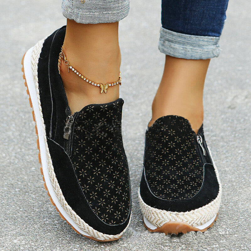 Zapatos Casuales Con Cremallera Tallada