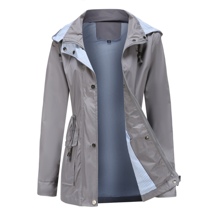 2021 Cortavientos a Prueba De Viento Y Lluvia De Venta Caliente Con Capucha Desmontable