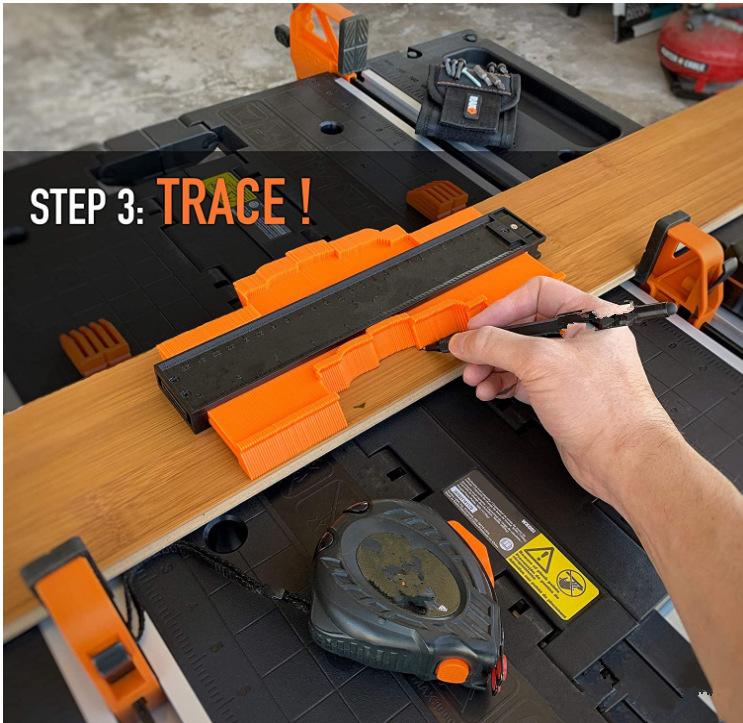 Calibre de contorno irregular Calibre de contorno de regla Radian