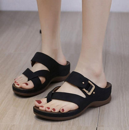 Sandalias De Cuña Casual De Moda