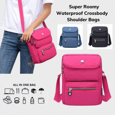 Bolso De Hombro Impermeable Ligero Con Múltiples Bolsillos