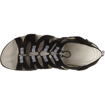 Sandalias Destalonadas Con Tiras Ahuecadas