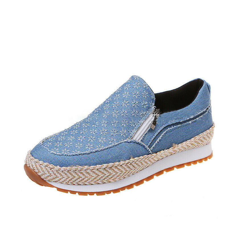 Zapatos Casuales Con Cremallera Tallada