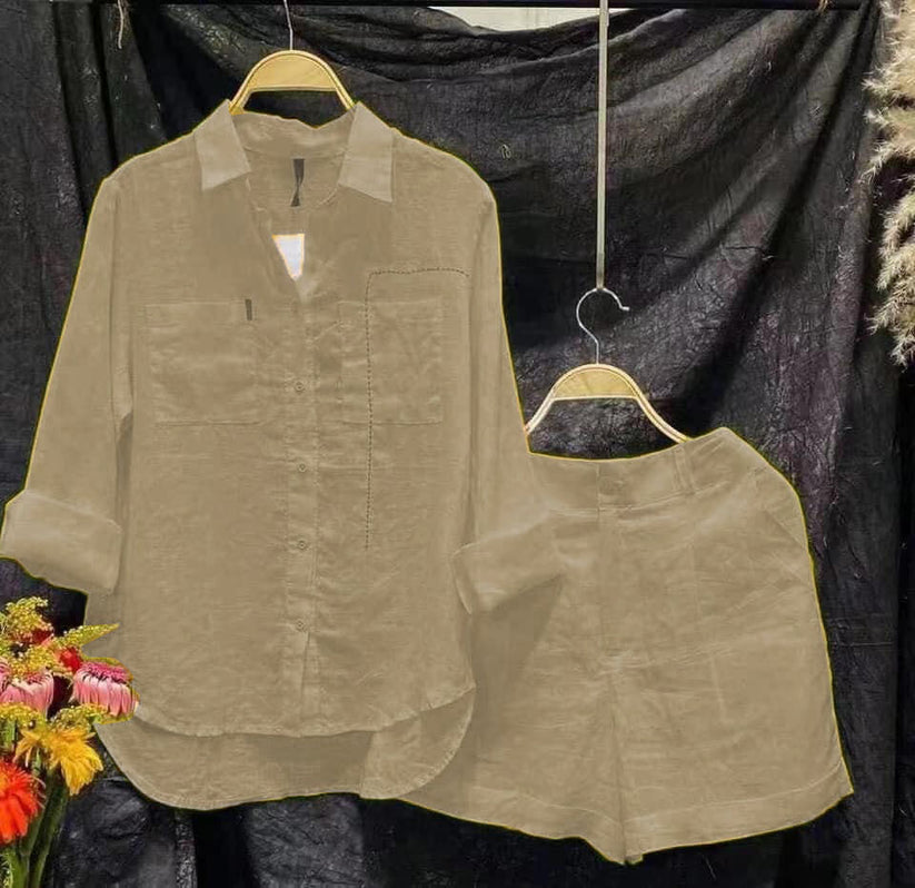 [W-Ropa] Chaqueta De Botón Sólido