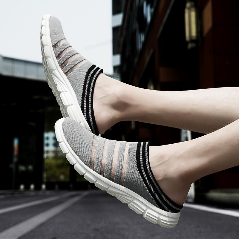 Calzado casual transpirable tejido con mosca de suela súper suave