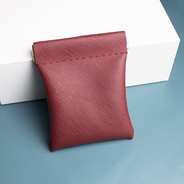 Bolsa De Cuero De Botón